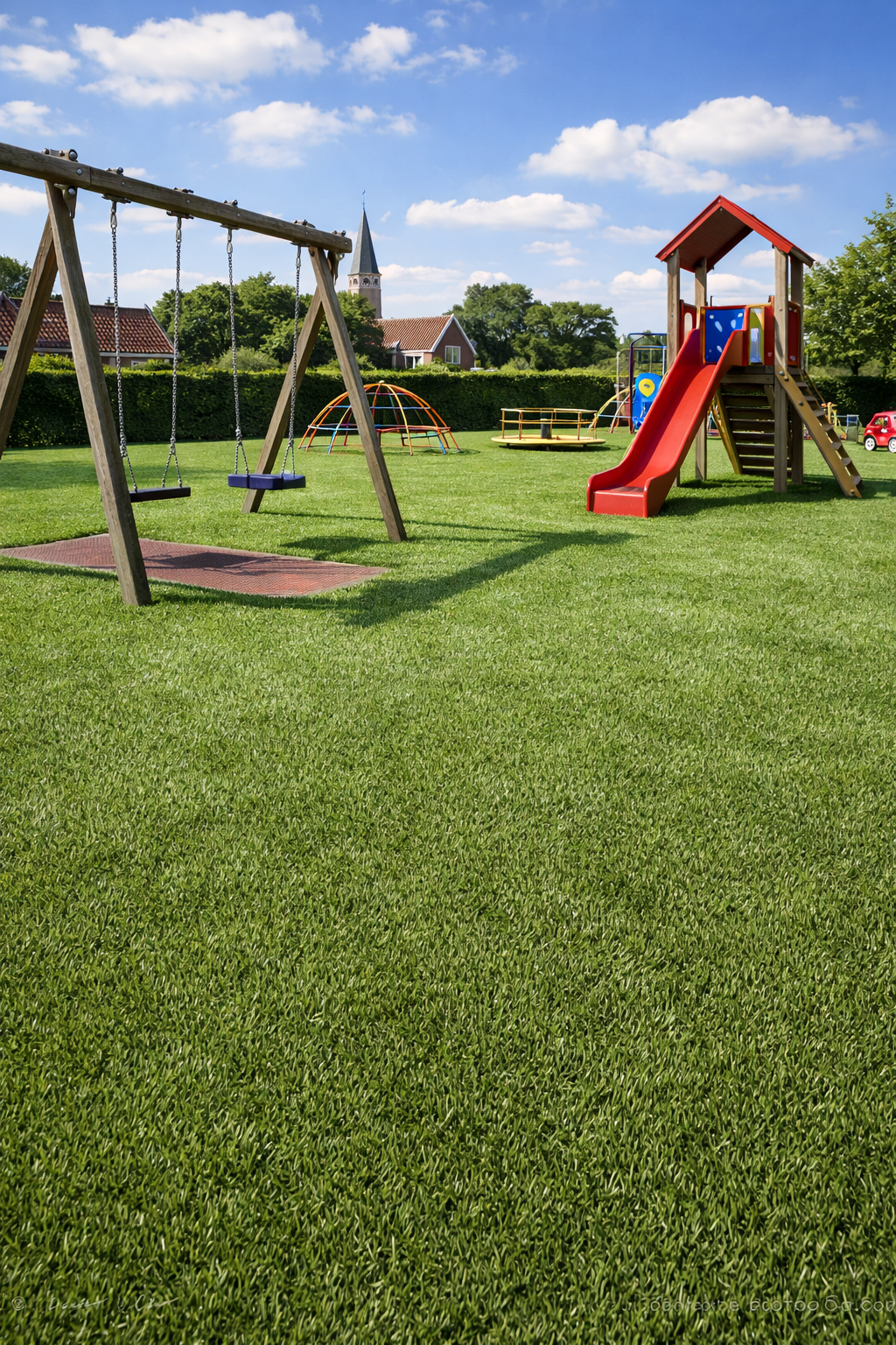 Kunstgras voor in de speeltuin